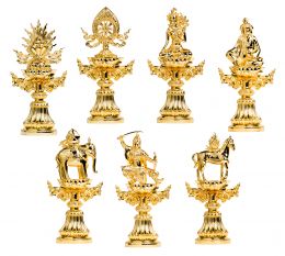 鍍金七政寶(27公分)