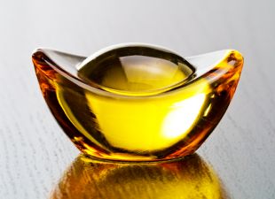 水晶金元寶