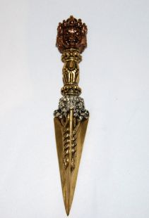 3 Metal 3 Face Vajrakilaya Phurpa (A)