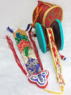 红檀木手搖鼓