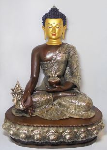 藥師佛(純銀紅銅佛像)