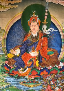 蓮花生大士 (布框印刷唐卡)	